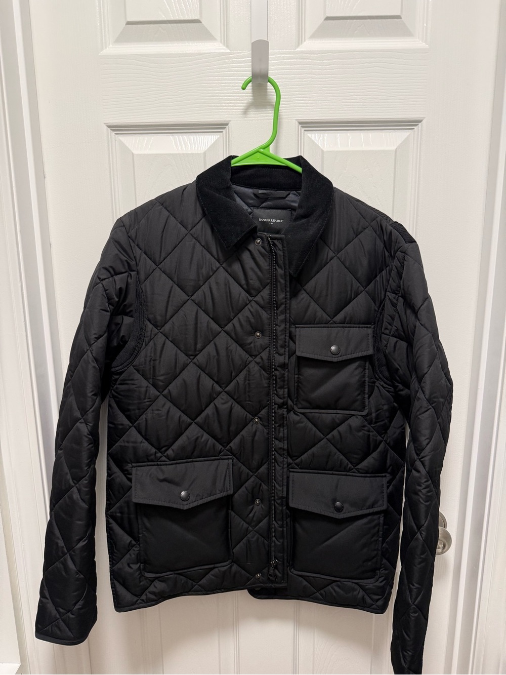 Banana Republic Black Quilted Lightweight Jacket